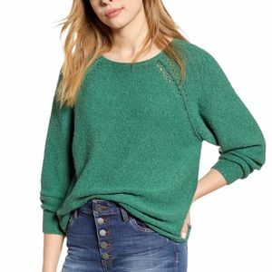 Boat Neck Bouclé Sweater